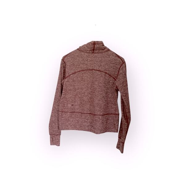 EUC Lululemon Ready to Rulu Pullover Pink Heather Grey Sweater Size 4 - Picture 5 of 7